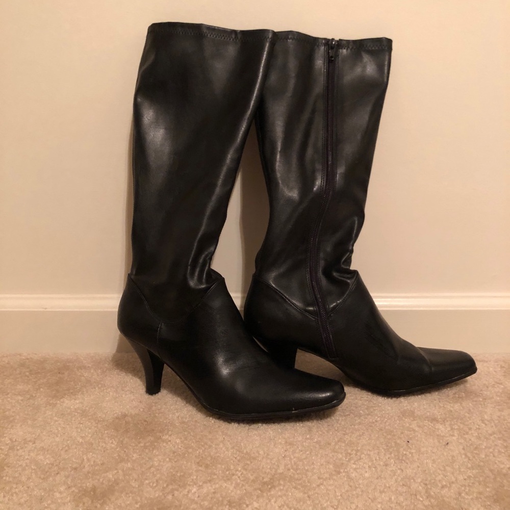 Lifestride black knee high boots